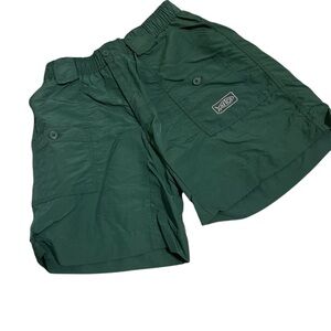 Aftco fishing shorts size 28 Hunter green nylon